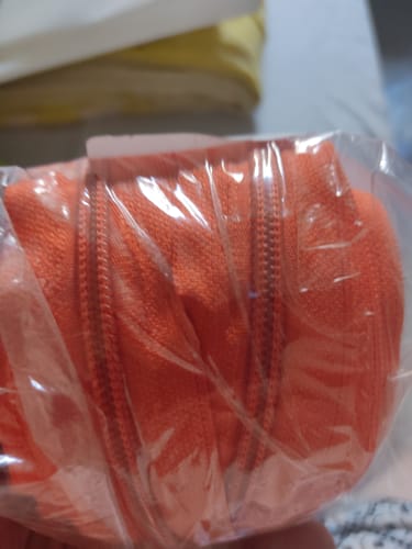 Customer photo review of ZIPER Nº6 POLIESTER COR LARANJA 10 METROS