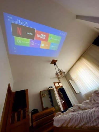 Customer photo review of Mini Portable Projector - HD | Wifi | Bluetooth