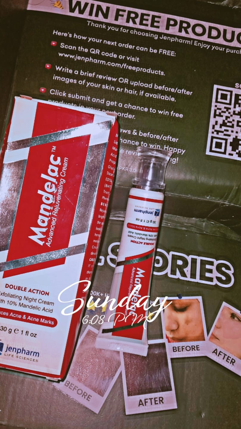 Customer photo review of MandelAC Cream