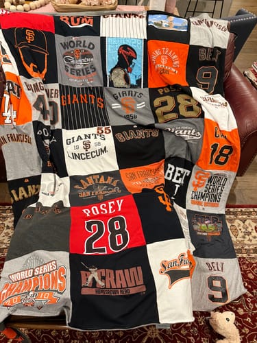 Customer photo review of Project Repat T-Shirt Quilt