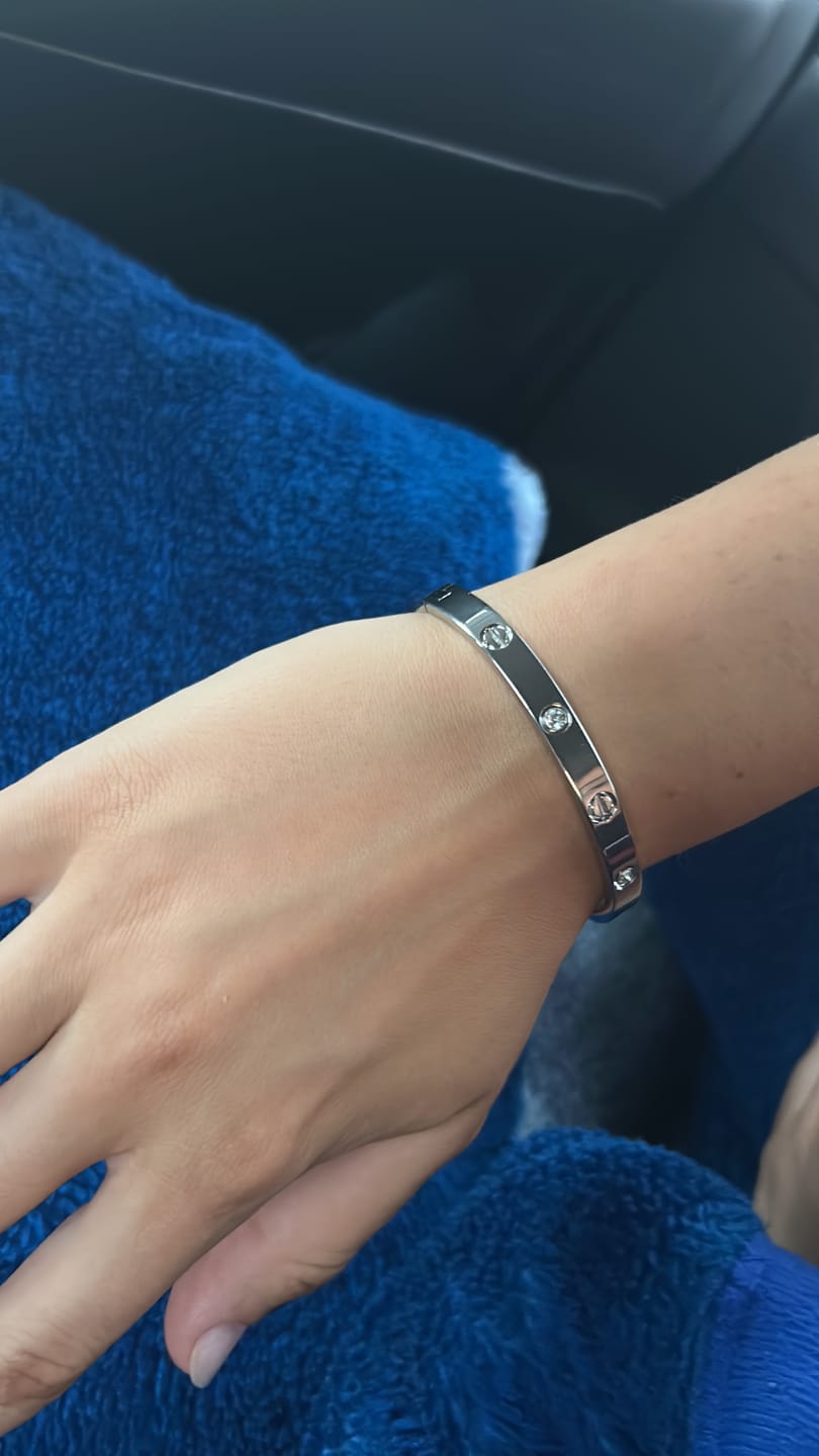 Customer photo review of Bratara Love - Argintiu