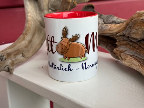 Customer photo review of TassenExpress - Becher Keramik Tasse mit Logo bedruckt 325ml Firmenlogo