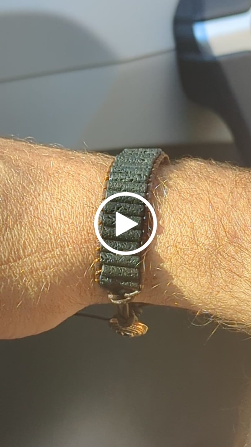 Customer video review of Men's Lava Stone Bracelet
