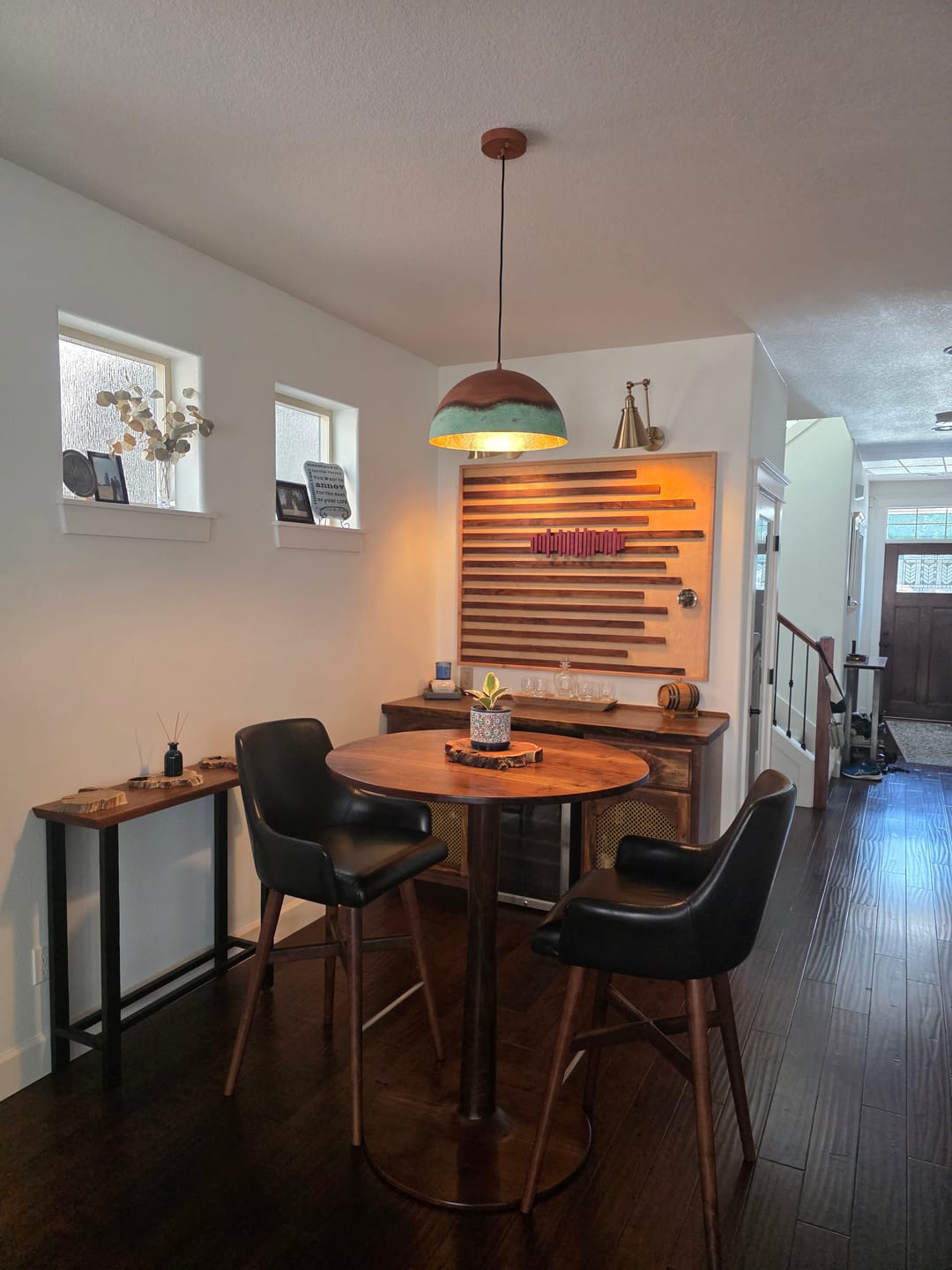 Customer photo review of Oversized Industrial Copper Patina Metal Dome Pendant Light