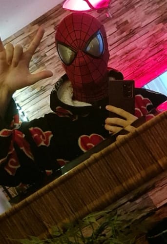 Customer photo review of [NEW] Spidey Gear™ - Andrew Garfield Mask V2