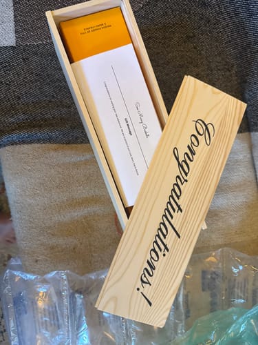 Customer photo review of Veuve Clicquot Congratulations Box