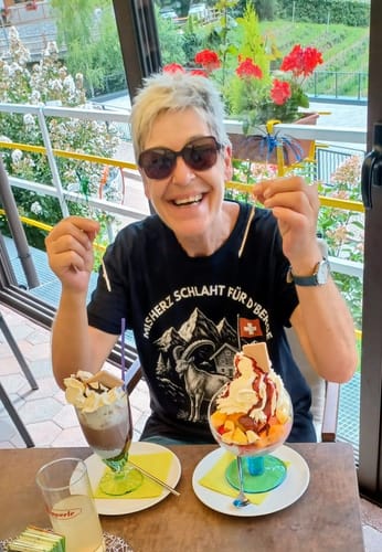 Customer photo review of Berg T-Shirt - Mis Herz schlaht für d'Berge