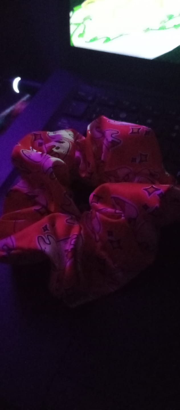 Customer photo review of Hair Scrunchies!