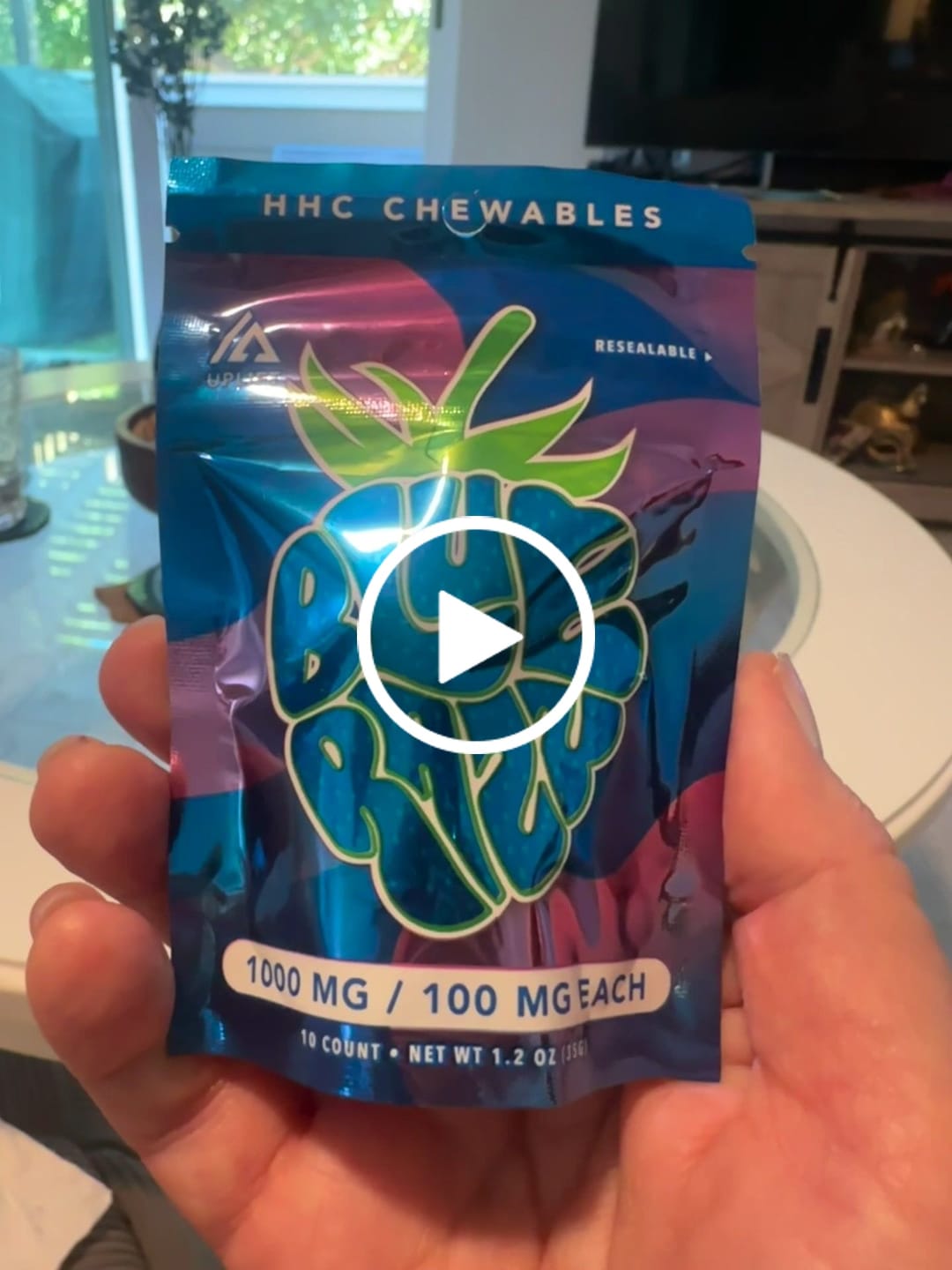 Customer video review of HHC Chews