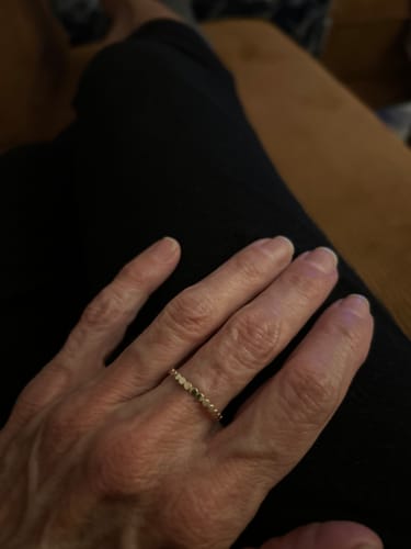 Customer photo review of Dotted Ring - 10 Karat Gold