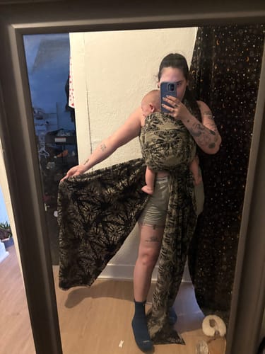 Customer photo review of Queen of the Night Pamina Woven Wrap by LennyLamb