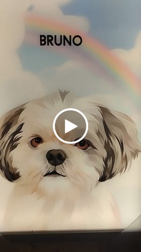 Customer video review of The Angel - Custom Pet Canvas