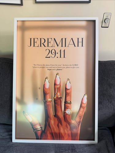 Customer photo review of Fine Babe Jeremiah 29:11