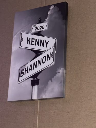 Customer photo review of COUPLES DATE OF LOVE by Cstm Canvas