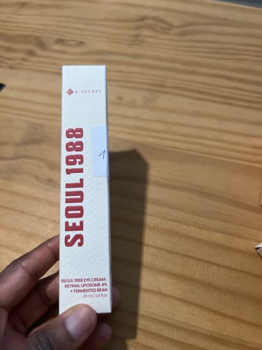 Customer photo review of K-Secret - Crème pour les yeux SEOUL 1988 Rétinal Liposome 4% + fève fermentée - 30ml