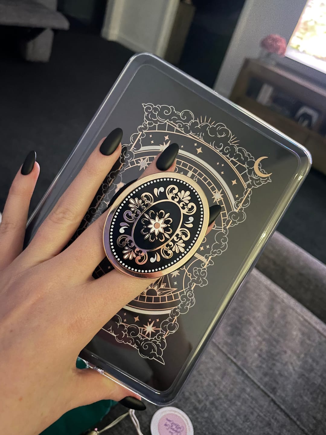 Customer photo review of Otherworldly Black - Kindle Sticker Insert