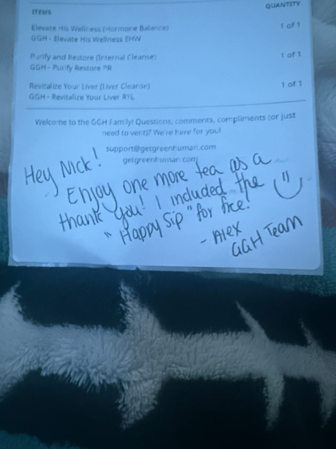 Customer photo review of Elevate His Wellness (Hormone Balance)