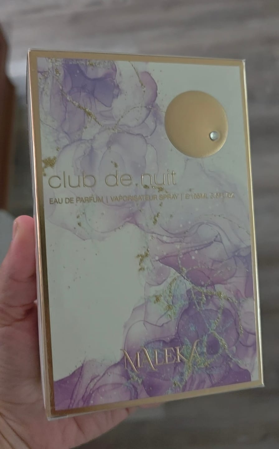 Customer photo review of Armaf Club De Nuit Maleka Eau De Parfum for Women 3.6 Oz