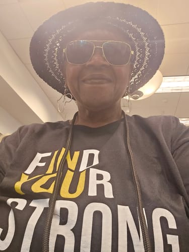 Customer photo review of Find Your Strong T-Shirt