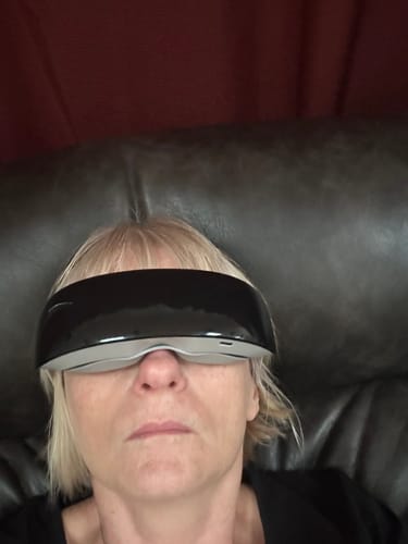 Customer photo review of Steam Therapy Goggles