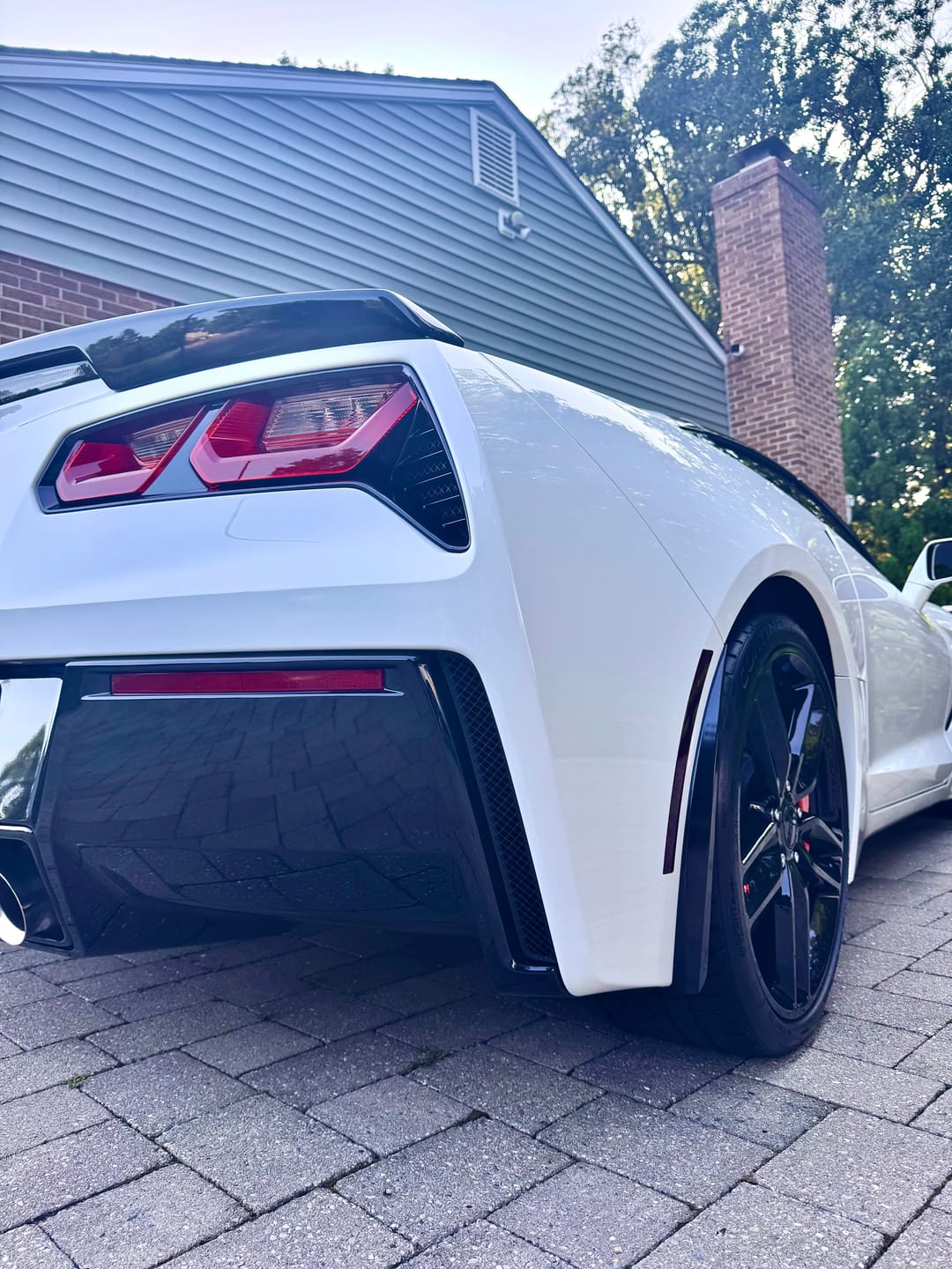 Customer photo review of Corvette C7 Extended Front & Rear Splash Guards
