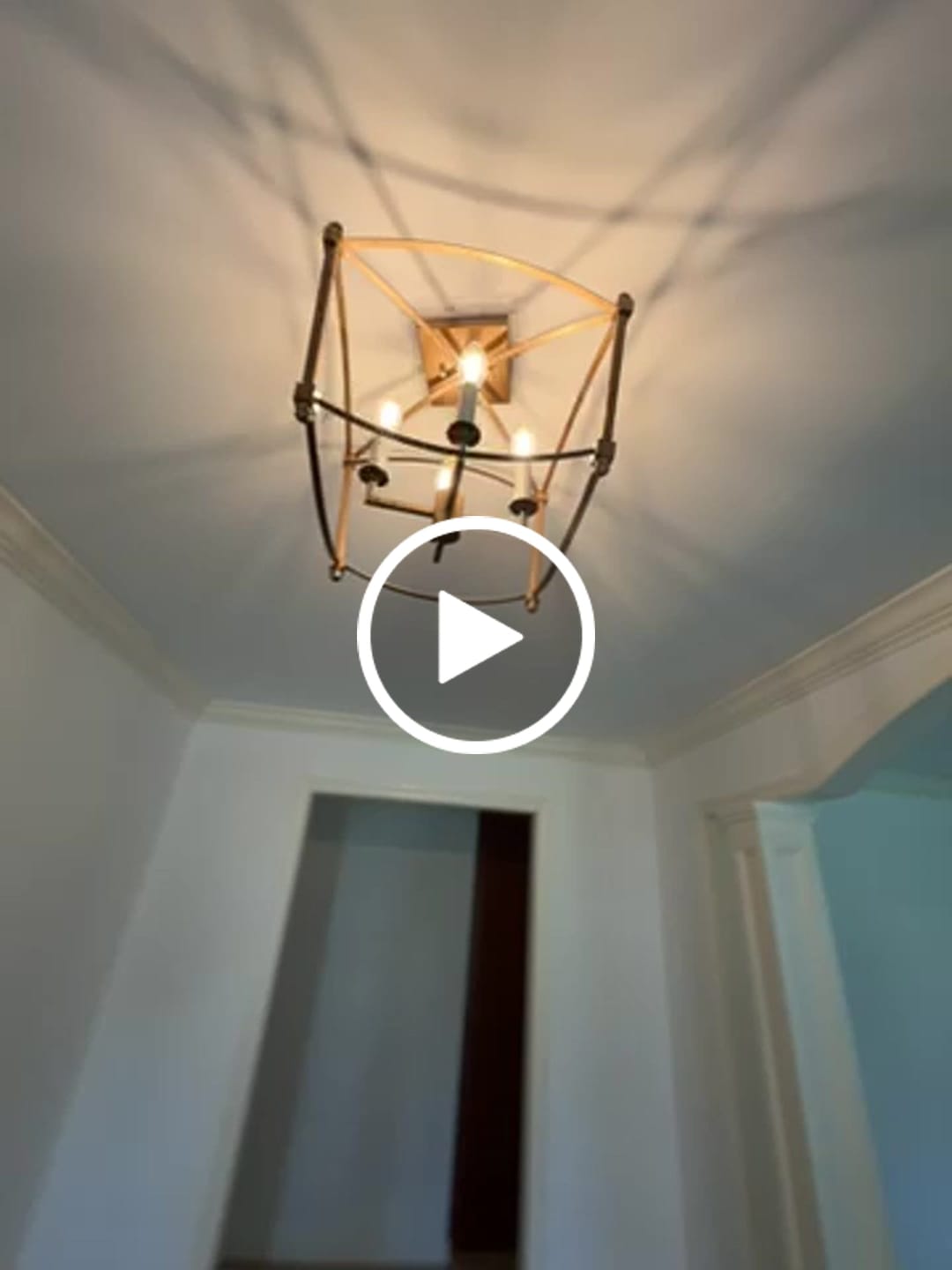 Customer video review of 4-light French Antique Candle Style Lantern Semi Flush