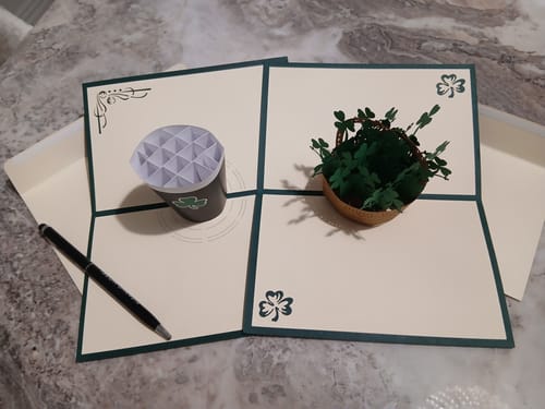 Customer photo review of Pint Of Stout Pop Up Card | Paper Bear