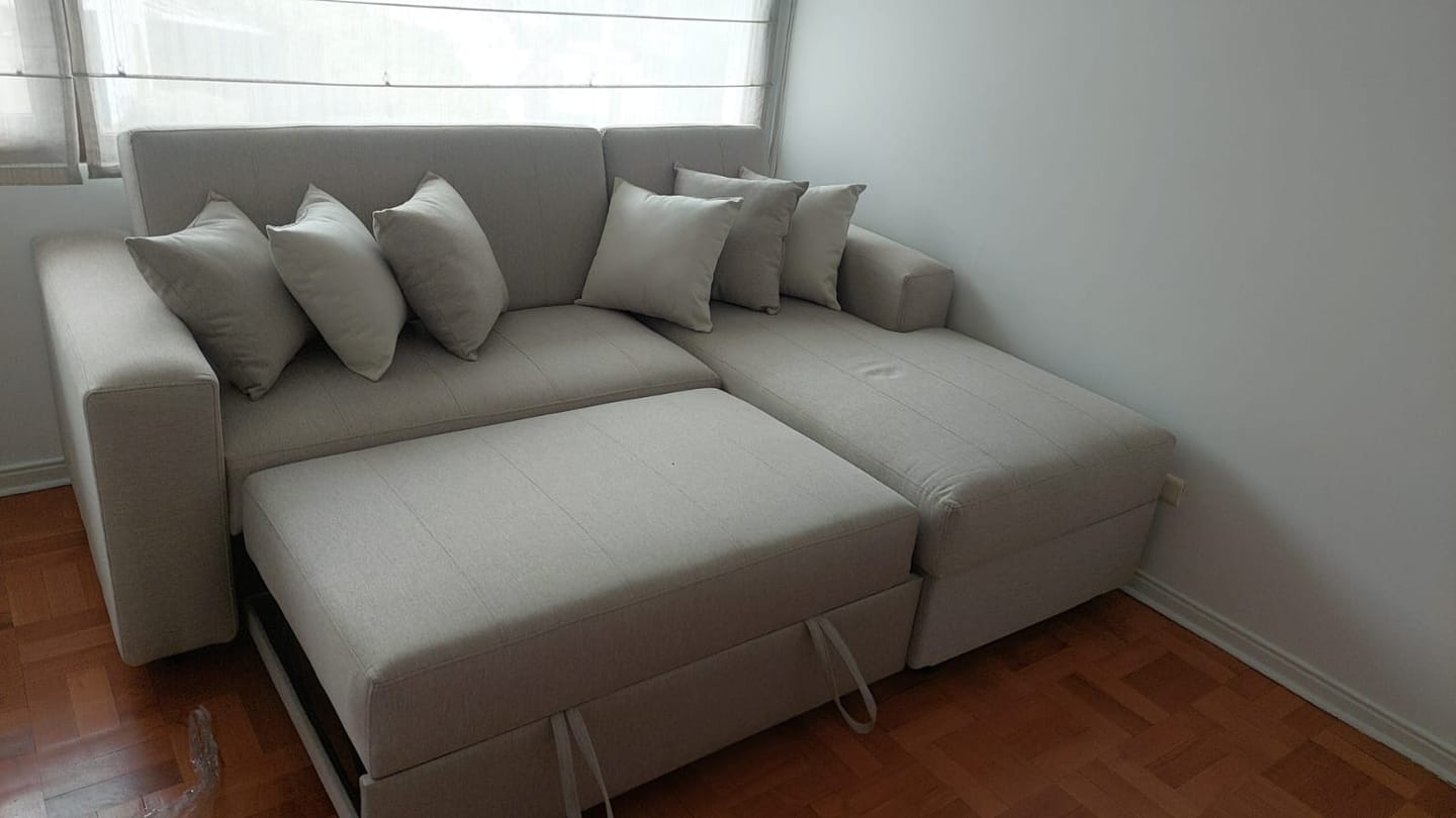Customer photo review of Sofá en L Cama Baúl Paris