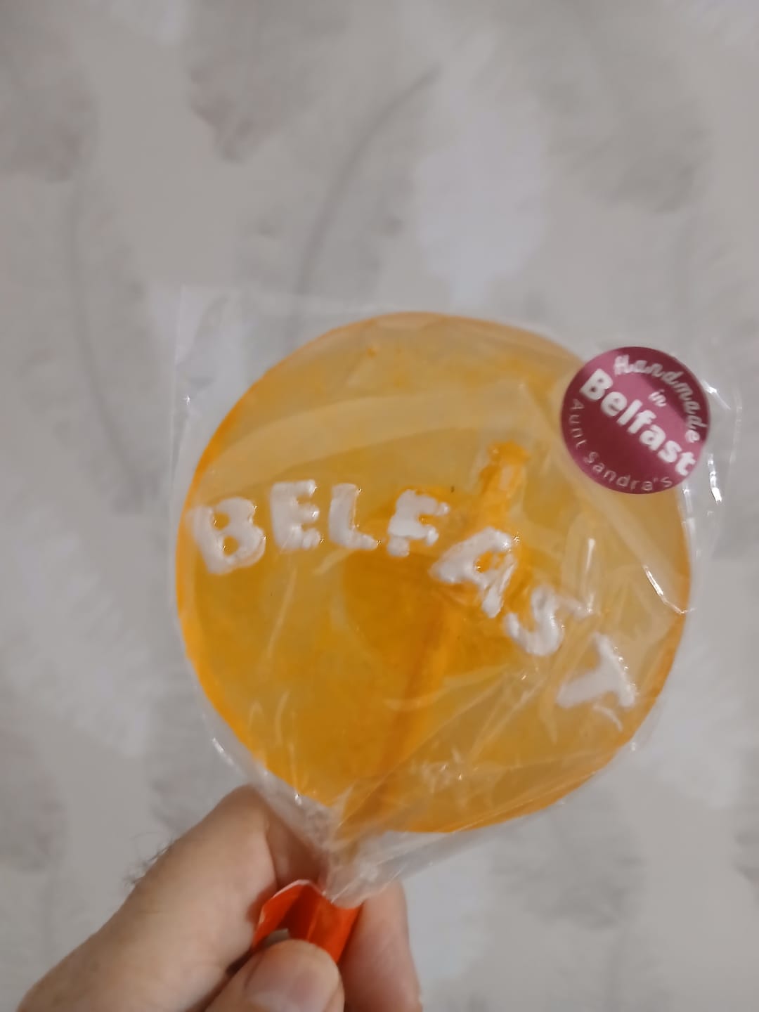 Customer photo review of Belfast Lolly | Aunt Sandra's