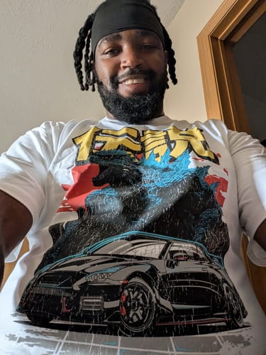 Customer photo review of NIZMO ZILLA OVERSIZED BOX TEE