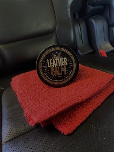 Customer photo review of Leather Balm All-Natural Leather Conditioner