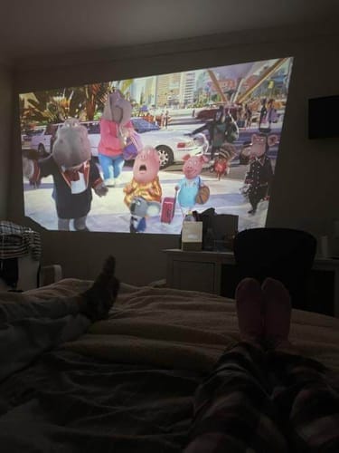 Customer photo review of Mini Portable Projector - HD | Wifi | Bluetooth