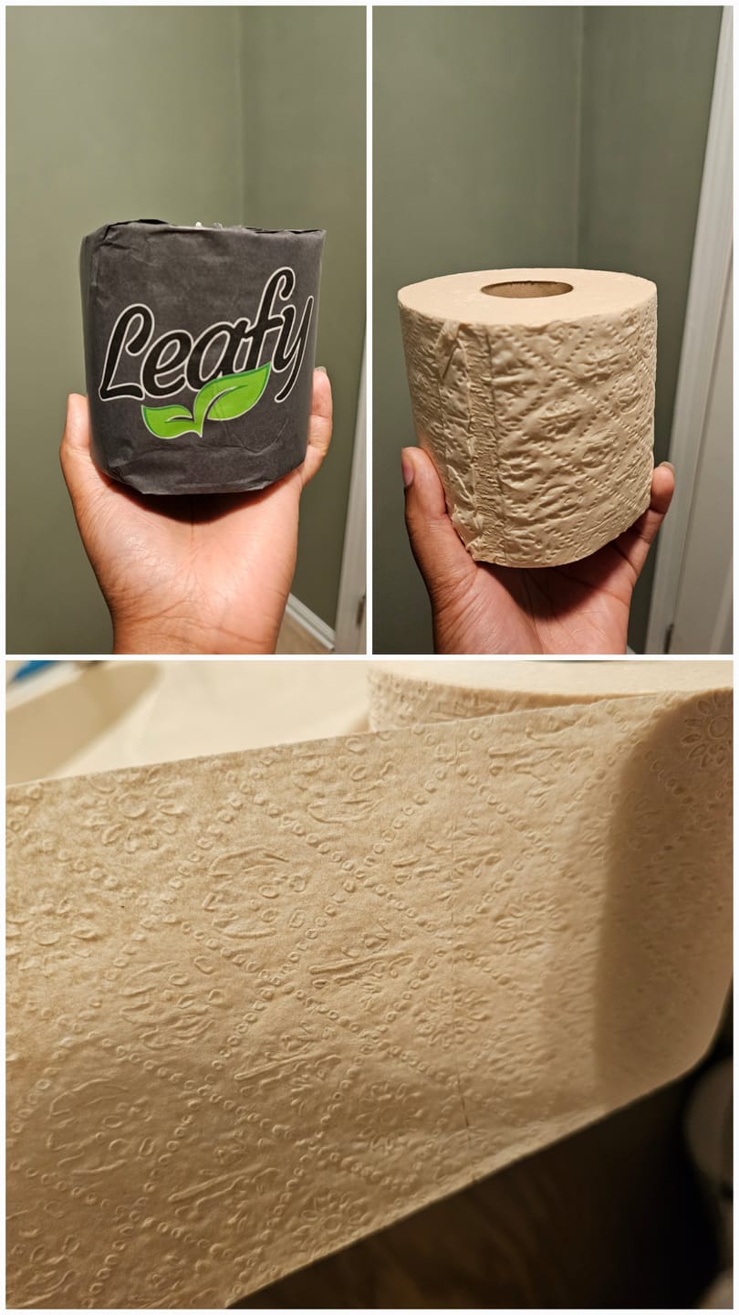 Customer photo review of Essential Toilet Paper 12 Single Roll Box