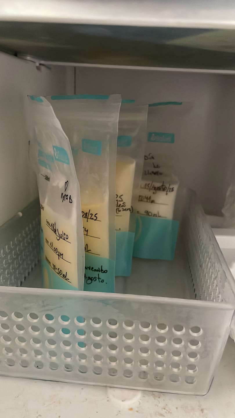 Customer photo review of Bolsa para leche materna 25un