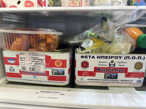 Customer photo review of Authentic Epirus Feta PDO – Mediterranean Family Tin 3.5 kg