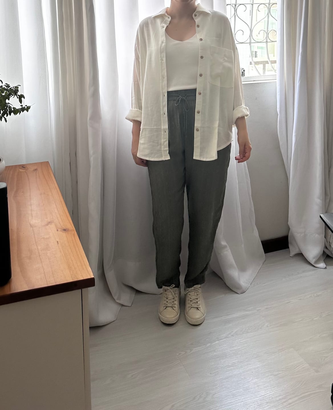 Customer photo review of Camisa Cupuaçu Off White