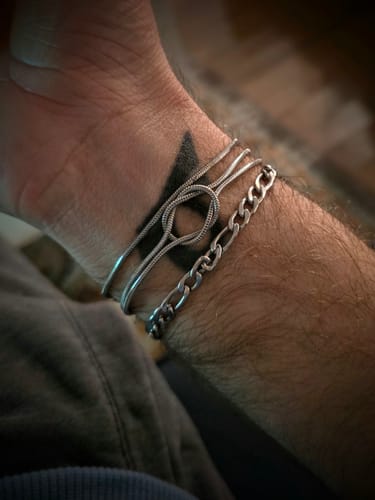 Customer photo review of FIGARO BRACELET 5MM | Silver