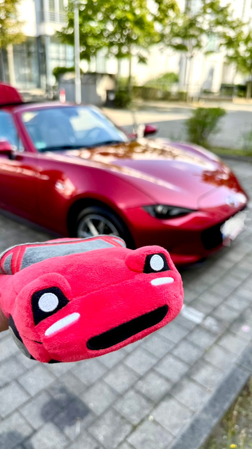 Customer photo review of Miata MX5 Plushie