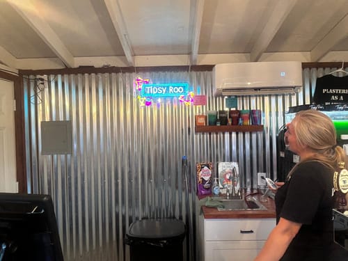 Customer photo review of Tipsy Roo WALKABOUT BAR - Premium Neon Artwork