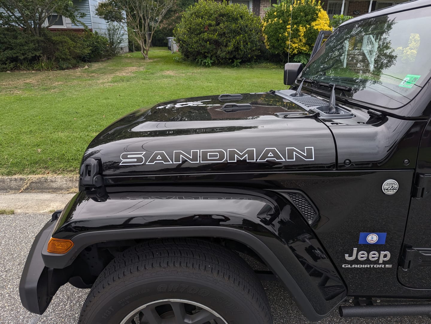 Customer photo review of Premium Hood Lettering | Set of 2