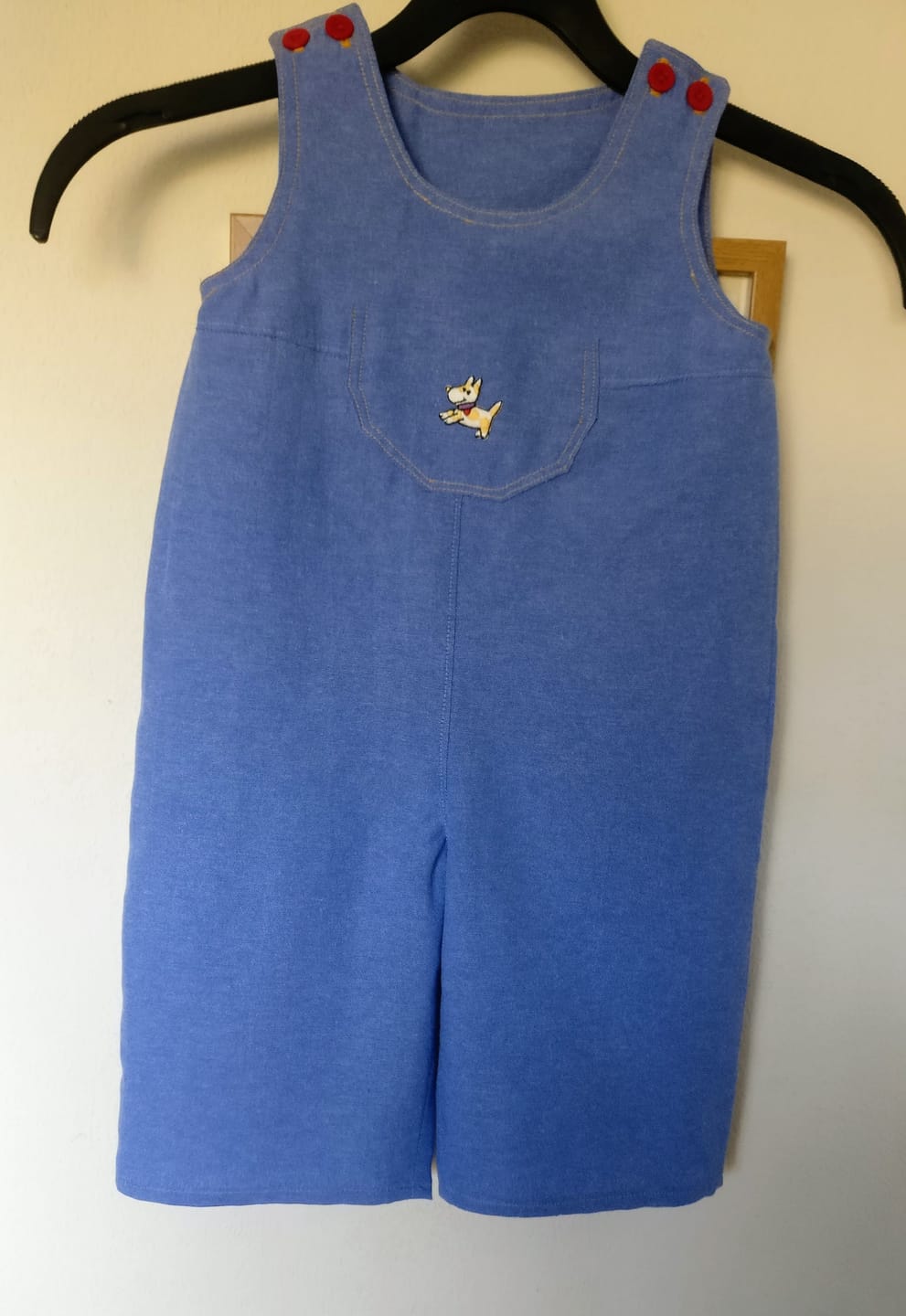 Customer photo review of Plain Blue Chambray Denim Fabric