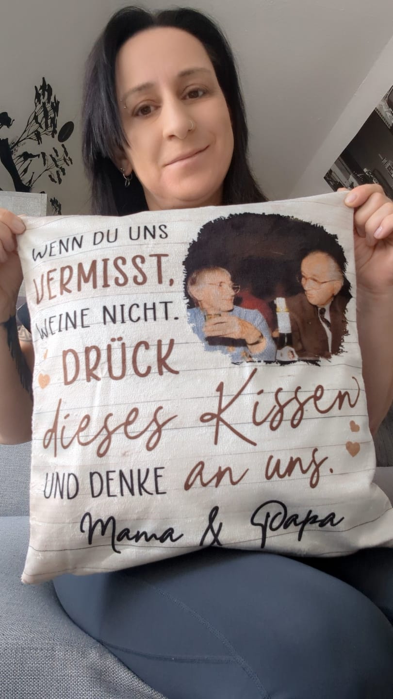 Customer photo review of Immer bei dir - Familien-Kissen