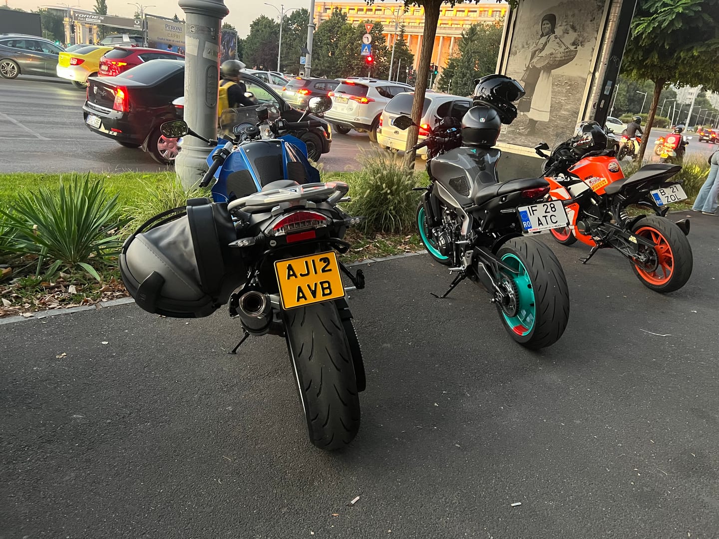 Customer photo review of Yellow Metal Pressed 7.5 × 6 Motorbike Number Plate
