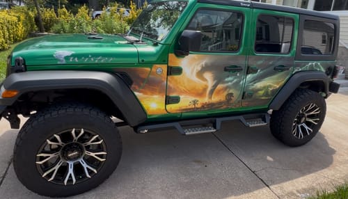 Customer photo review of JLU: Custom MEK Removable Trail Armor