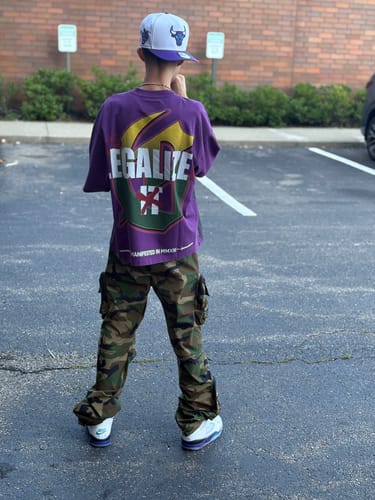 Customer photo review of Godspeed Indoor Purple Haze Tee Purple