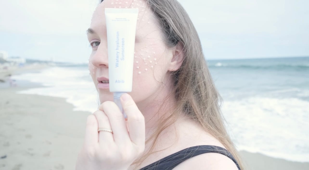 Customer photo review of Watery hyaluron sunscreen Moisture tube