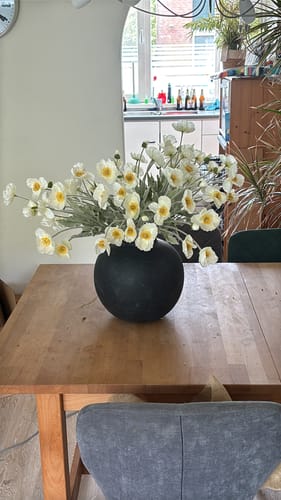 Customer photo review of Zijden Klaprozen - Wit (10 stengels)