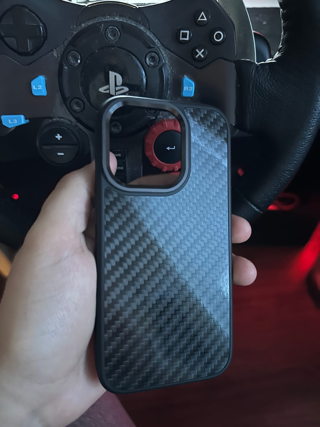 Customer photo review of Stealth Carbon Fiber Case