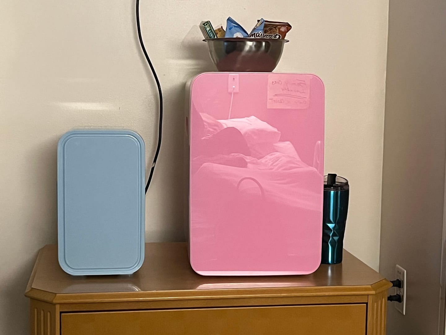 Customer photo review of Advwin 22L Mini Fridge Cooler & Warmer