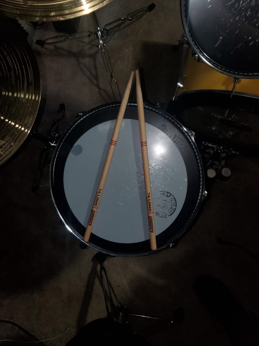 Customer photo review of American Hickory 7A Long Drumsticks